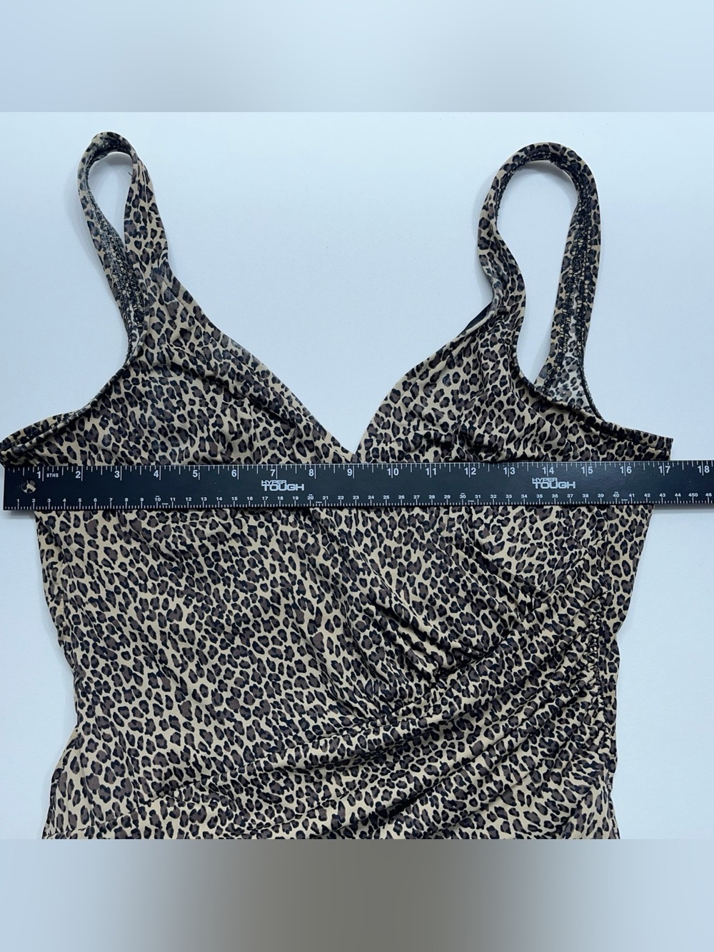 Miraclesuit Leopard Print One Piece Swimsuit Womens Size 16 Tummy Control - Picture 8 of 9